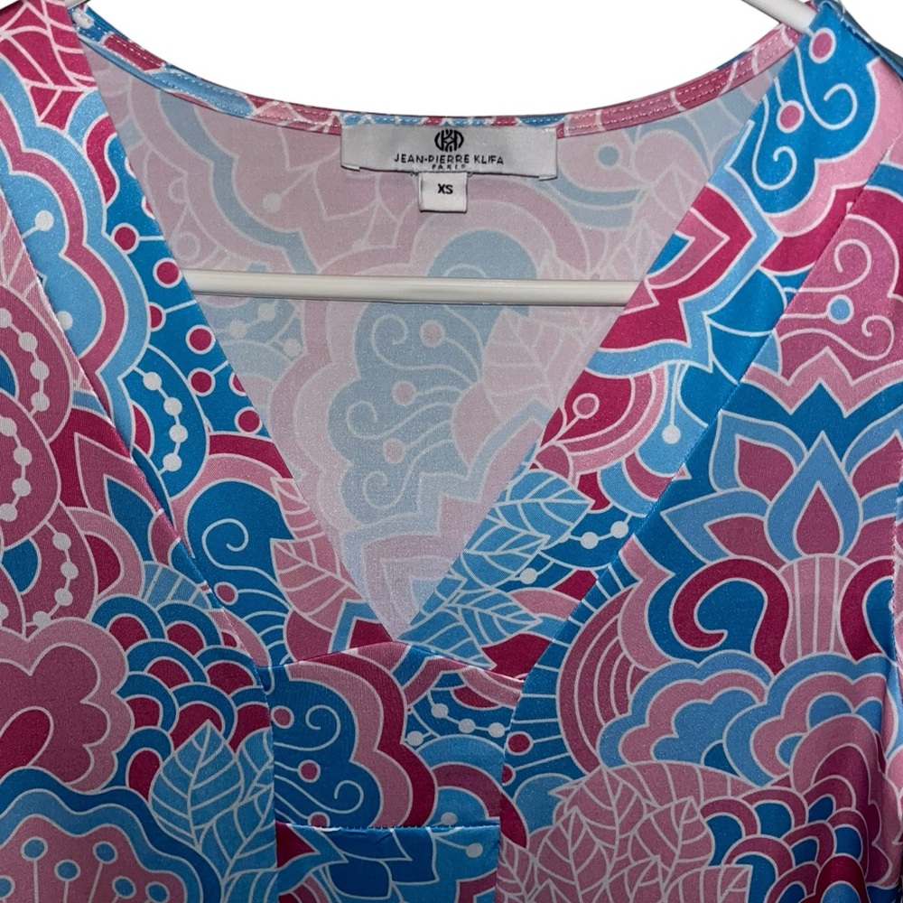 Jean-Pierre‎ Klifa Paris Dress Pink and Blue Shades XS - Picture 5 of 7
